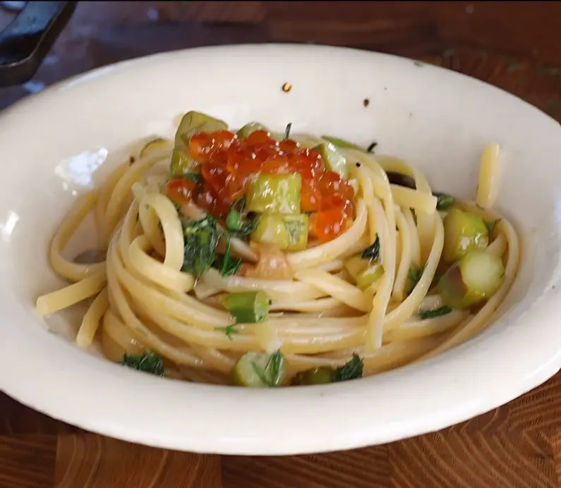 Wild Fennel & Asparagus Spaghetti